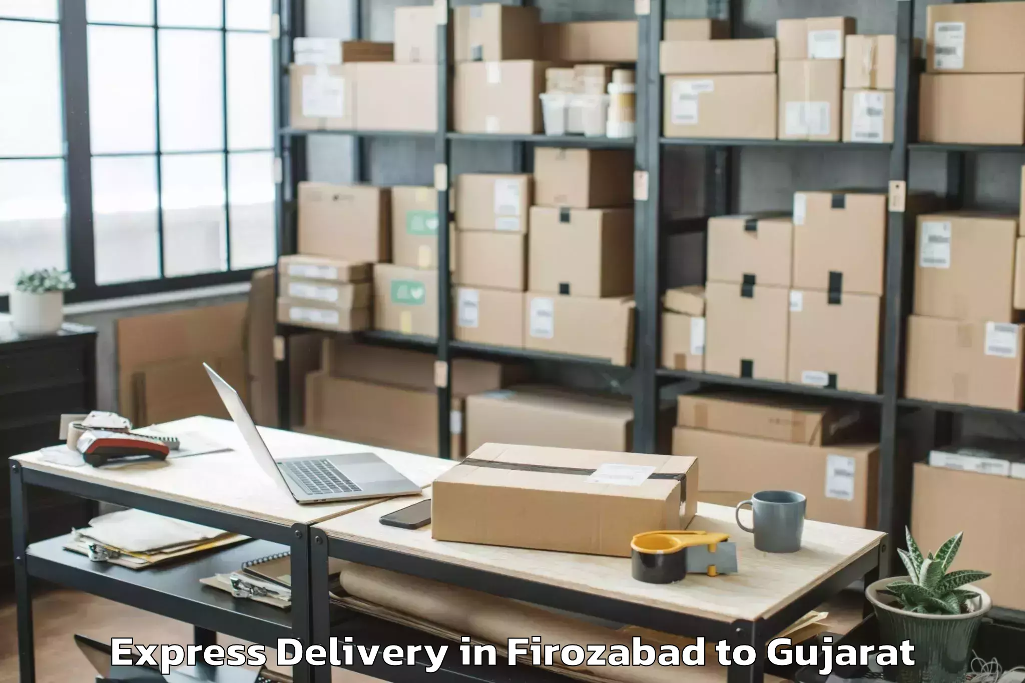 Expert Firozabad to Nadiad Express Delivery